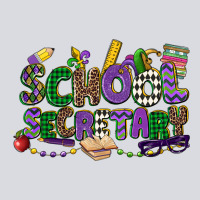 School Secretary Mardi Gras Zipper Hoodie | Teevron