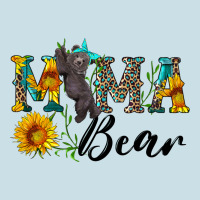 Blue Mama Bear With Cute Bear Ladies Tee | Teevron