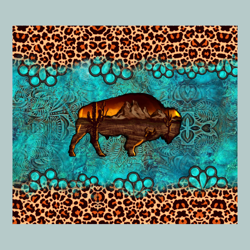 Bison Leopard Gemstone Heavy Core Tee by Artiststas | Teevron
