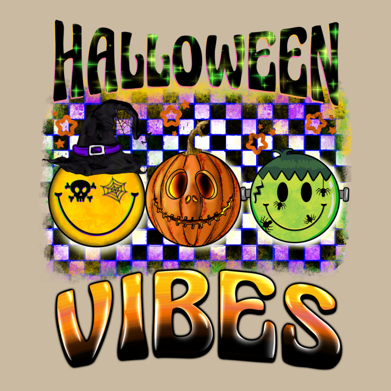 Halloween Vibes Smiley Face Long Sleeve Tee by BarkalooDesign | Teevron