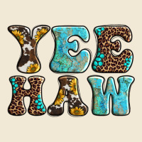 Western Sunflowers Turquoise Leopard Yee Haw Premium Tee | Teevron