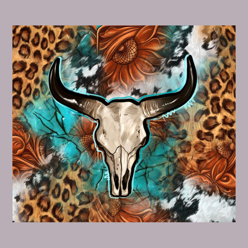 Western With Bull Skull Vintage Tee by NancyCooperArtShop | Teevron
