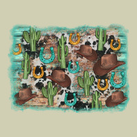 Cactus Cowboy Hat Background Heavy Core Tee | Teevron