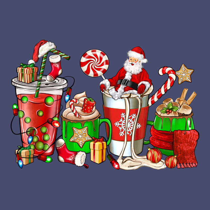 Santa Coffee Cups Vintage Tee by NancyCooperArtShop | Teevron