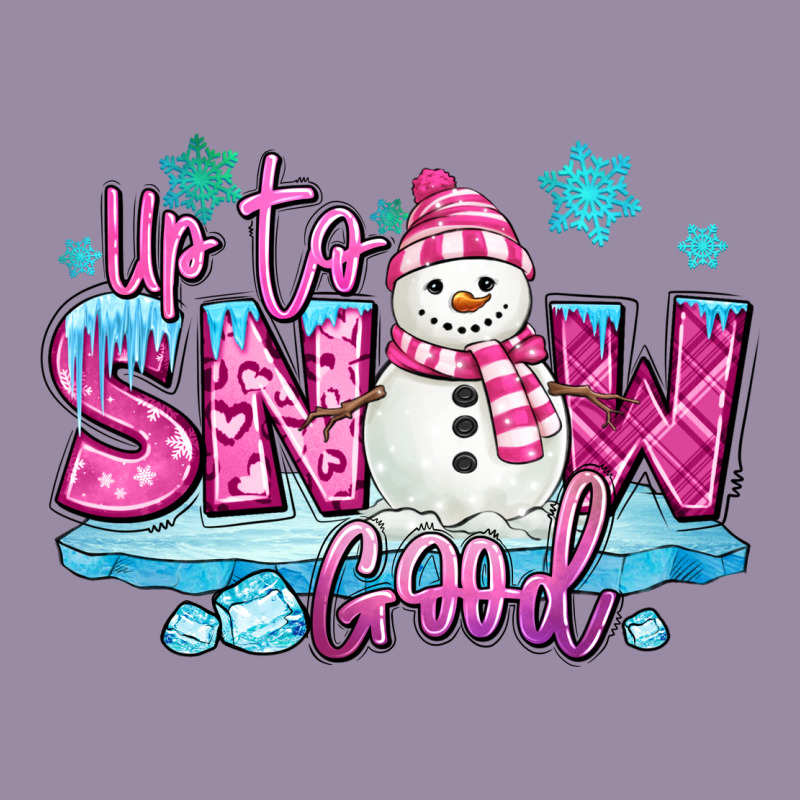 Up To Snow Good Pink Christmas Winter Snowman Classic Tee by MaliasSmallBusiness | Teevron