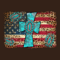 Flag And Turquoise Cross Heavy Core Tee | Teevron