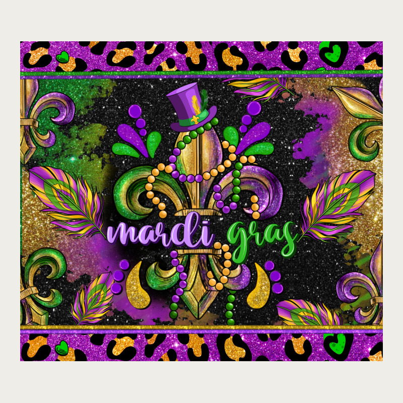 Mardi Gras Fleur De Lis Zipper Hoodie by CowGirlArtShop | Teevron