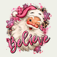 Believe Pink Christmas Santa Claus Urban Heavy Tee | Teevron