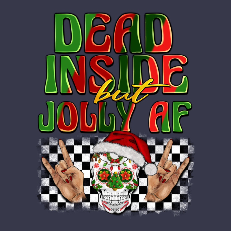 Dead Inside But Jolly Af Long Sleeve Tee by BarkalooDesign | Teevron