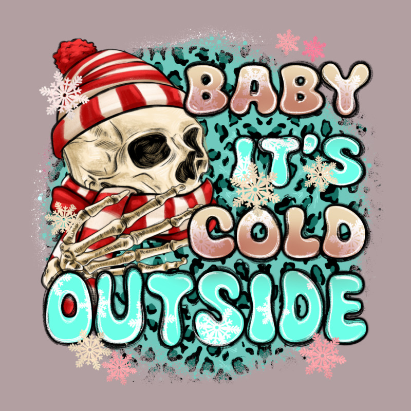 Baby Its Cold Outside Skeleton Vintage Hoodie by MaliasSmallBusiness | Teevron