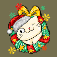 Christmas Wreaths Cat Vintage Hoodie | Teevron
