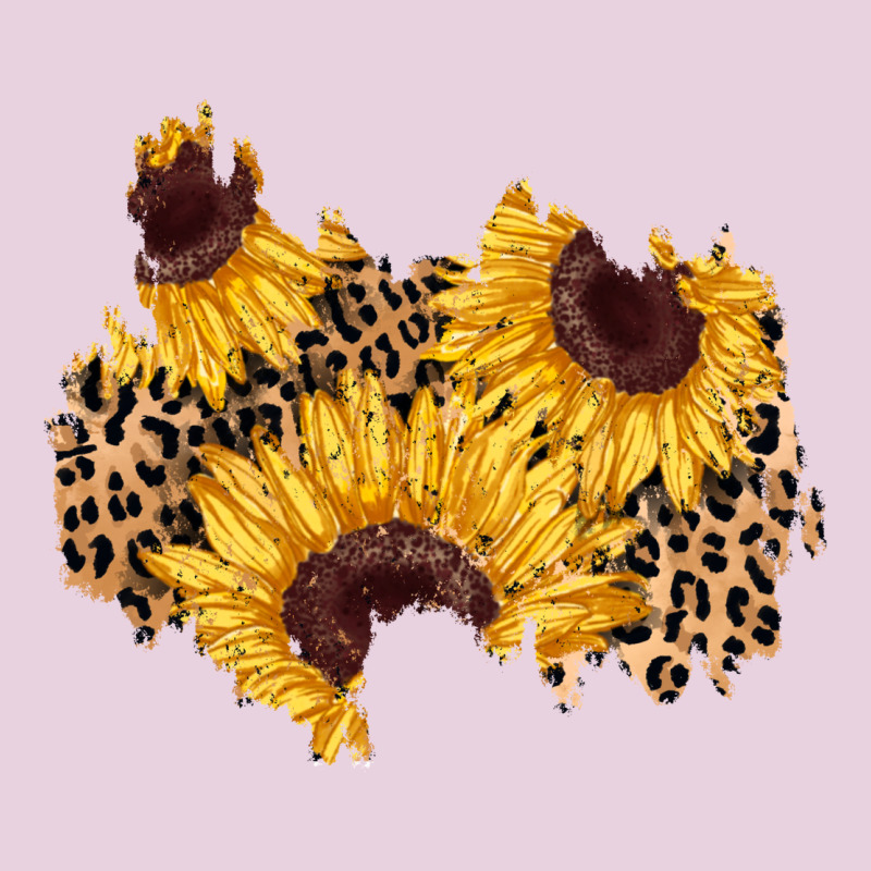 Sunflower Leopard Patch Ladies Tee by AdoDesignShop | Teevron