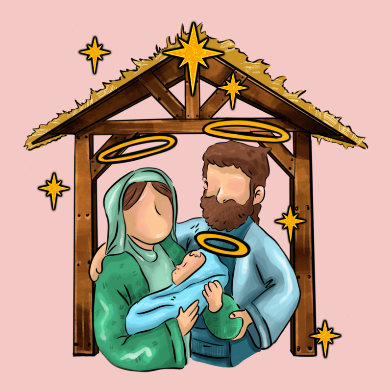 Jesus Newborn Oh Holy Night Urban Heavy Tee by MaliasSmallBusiness | Teevron