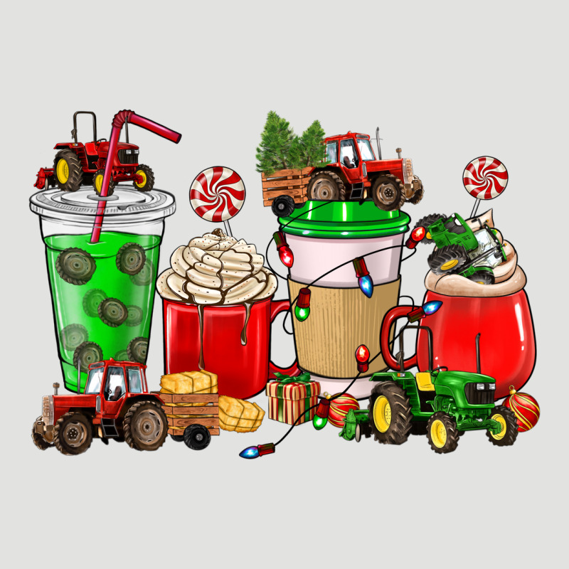 Christmas Tractor Coffee Cup Classic Tee by NancyCooperArtShop | Teevron