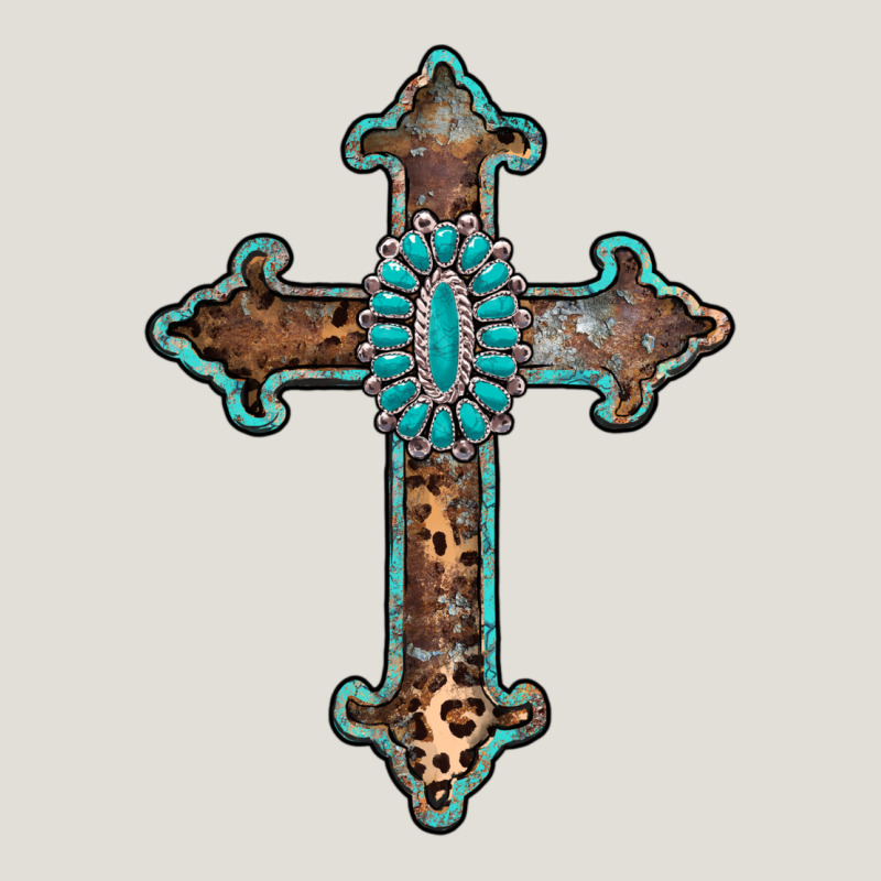 Turquoise Cross Heavy Core Tee by AdoDesignShop | Teevron