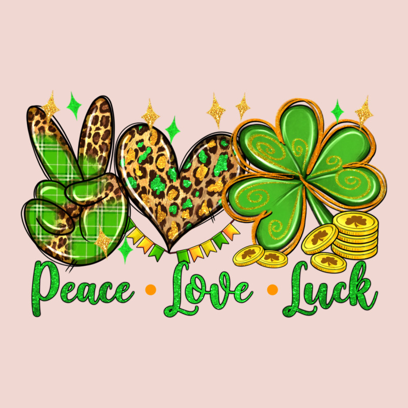 St. Patrick's Day Peace Love Luck Premium Sweatshirt by OliviaCreatesArt | Teevron