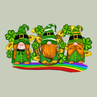 St Patricks Day Gnomes Shamrock Gold Rainbow Ladies Tee | Teevron