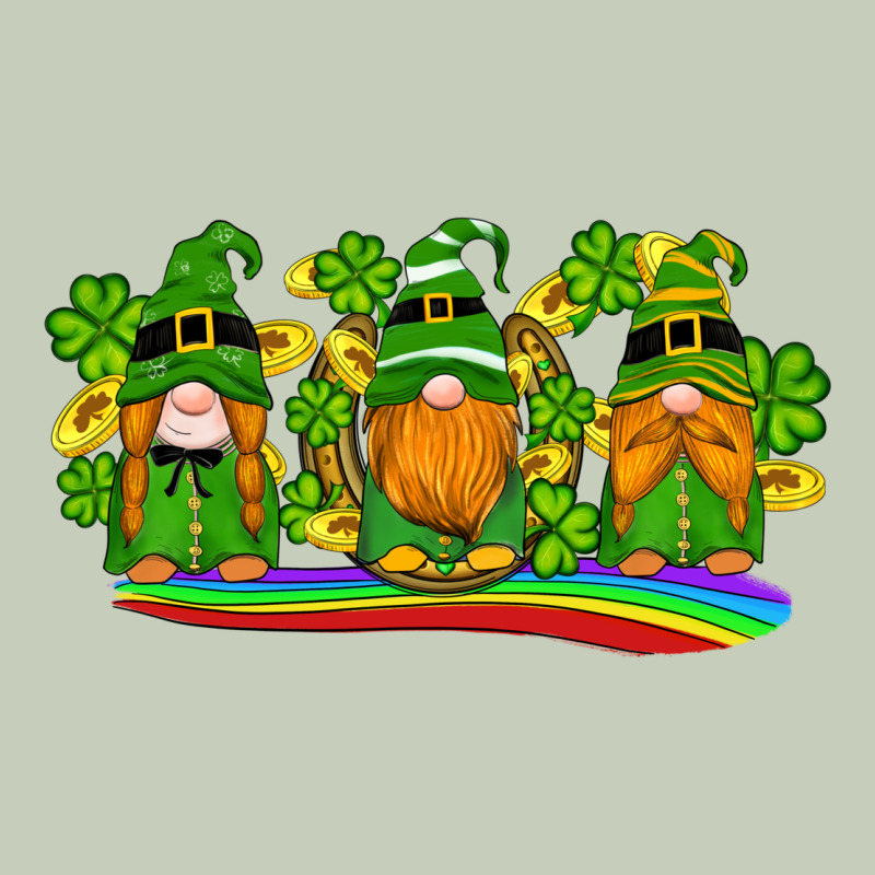 St Patricks Day Gnomes Shamrock Gold Rainbow Ladies Tee by Artiststas | Teevron