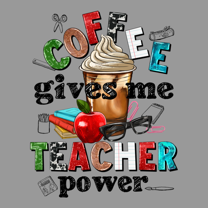 Coffee Gives Me Teacher Power Vintage Hoodie by NancyCooperArtShop | Teevron