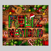 Feliz Navidad Christmas Cactus Leopard Premium Tee | Teevron