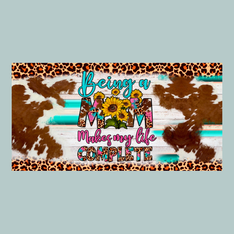 Being A Mom Makes My Life Complete License Plate Heavy Core Tee by Artiststas | Teevron