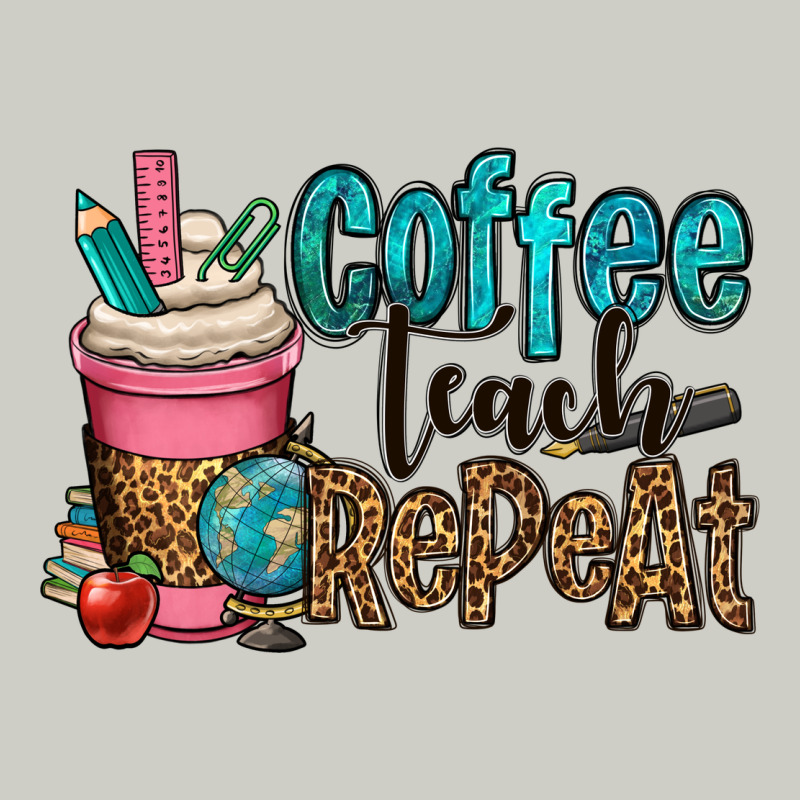 Coffee Teach Repeat Heavyweight Hoodie by OliviaCreatesArt | Teevron