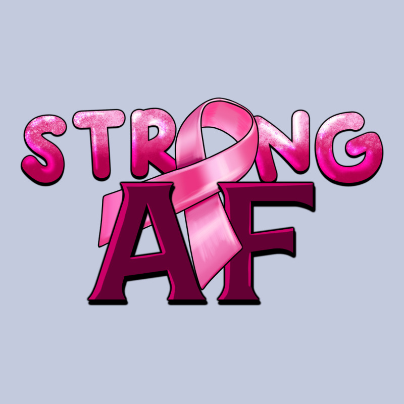Strong Af Breast Cancer Long Sleeve Tee by BarkalooDesign | Teevron