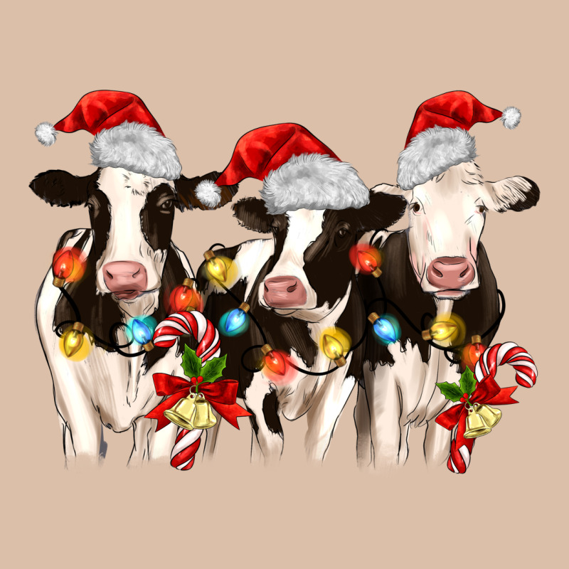 Christmas Three Cows Urban Heavy Tee by MaliasSmallBusiness | Teevron