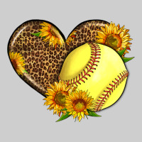 Softball Heart With Sunflowers Premium Tee | Teevron
