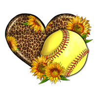 Softball Heart With Sunflowers | Teevron