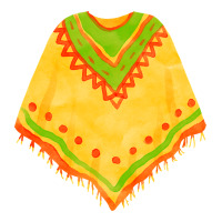 mexican poncho fa element | Teevron
