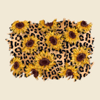 Sunflower Leopard Background Ladies Tee | Teevron