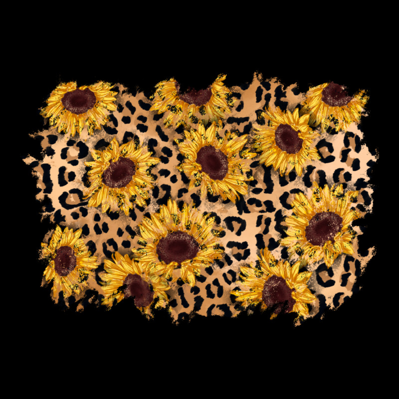 Sunflower Leopard Background Ladies Tee by AdoDesignShop | Teevron