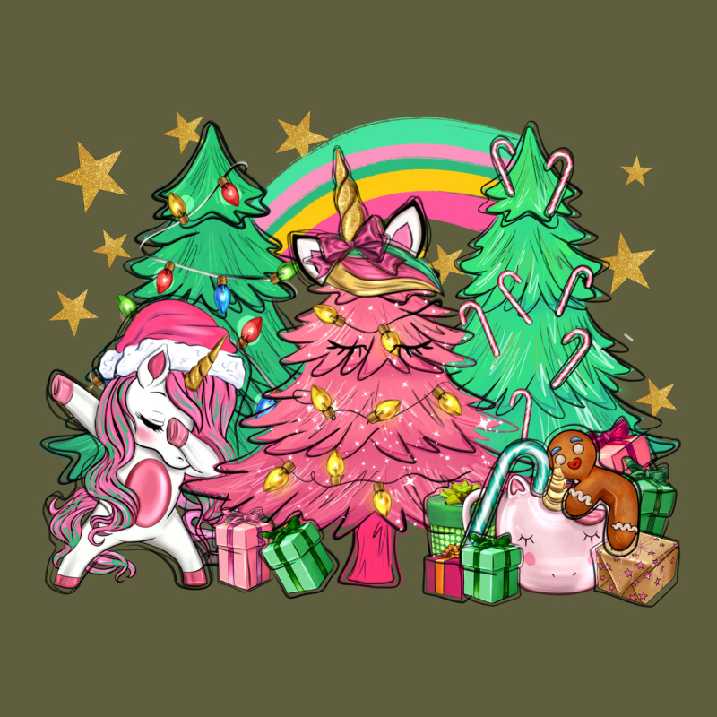 Unicorn Christmas Trees Vintage Tee by NancyCooperArtShop | Teevron