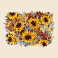 Sunflower Glitter Leather Background Ladies Tee | Teevron