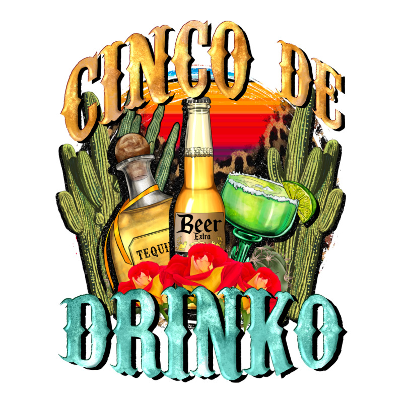 Cinco De Drinko Cinco De Mayo Zipper Hoodie by CowGirlArtShop | Teevron