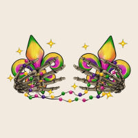 Skeleton Hands Mardi Gras Zipper Hoodie | Teevron