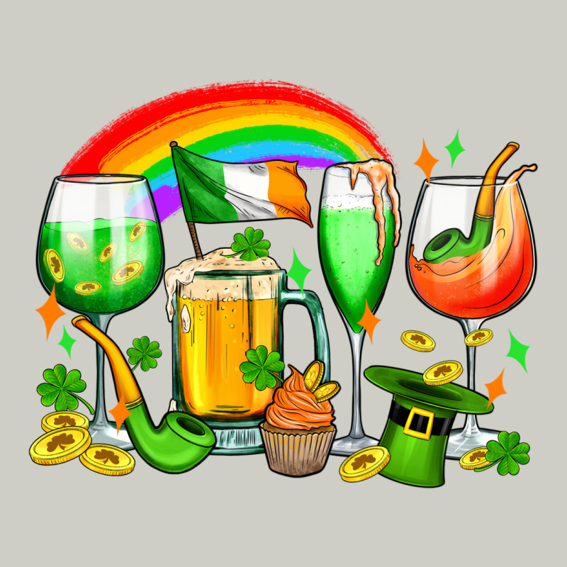 Wine Glasses St. Patricks Heavyweight Hoodie by OliviaCreatesArt | Teevron