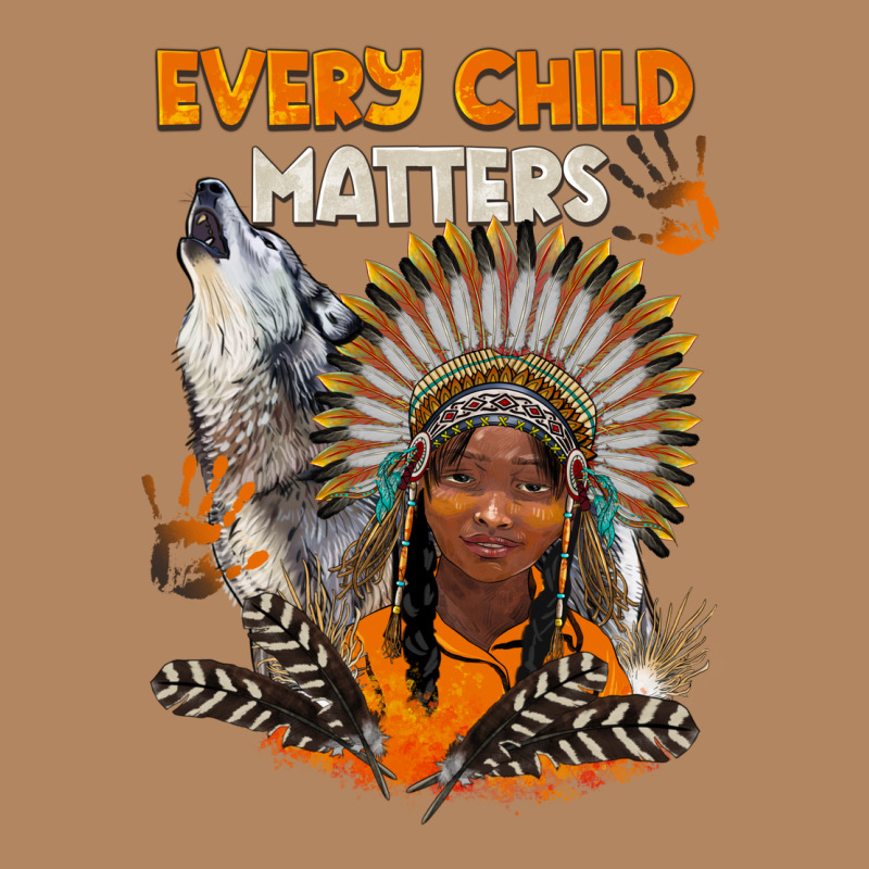 Every Child Matters Child And Wolf Long Sleeve Tee by BarkalooDesign | Teevron