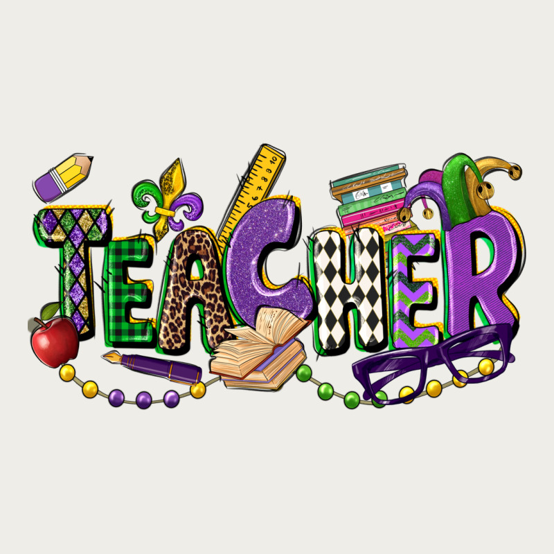 Teacher Mardi Gras Zipper Hoodie by CowGirlArtShop | Teevron