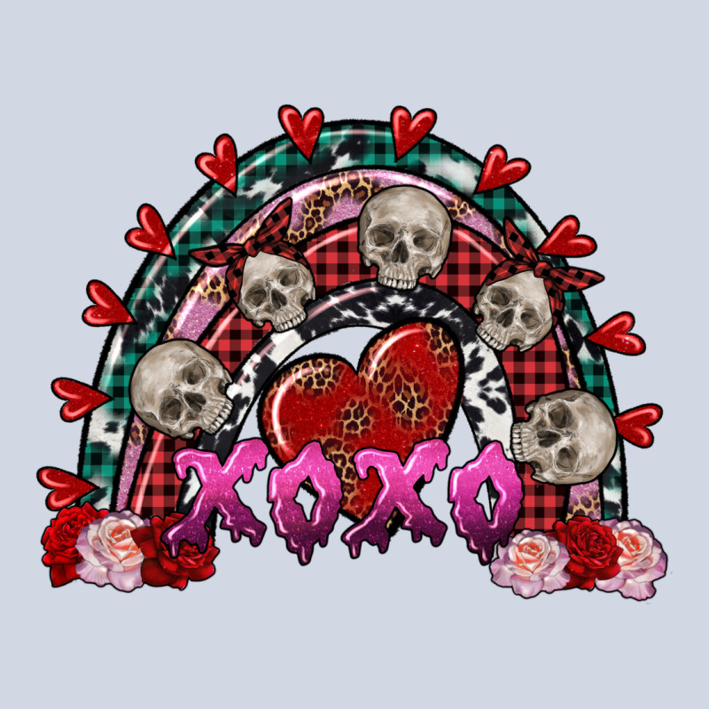 Skull Xoxo Rainbow Valentine's Day Premium Sweatshirt by FaDigitalArtStudio | Teevron