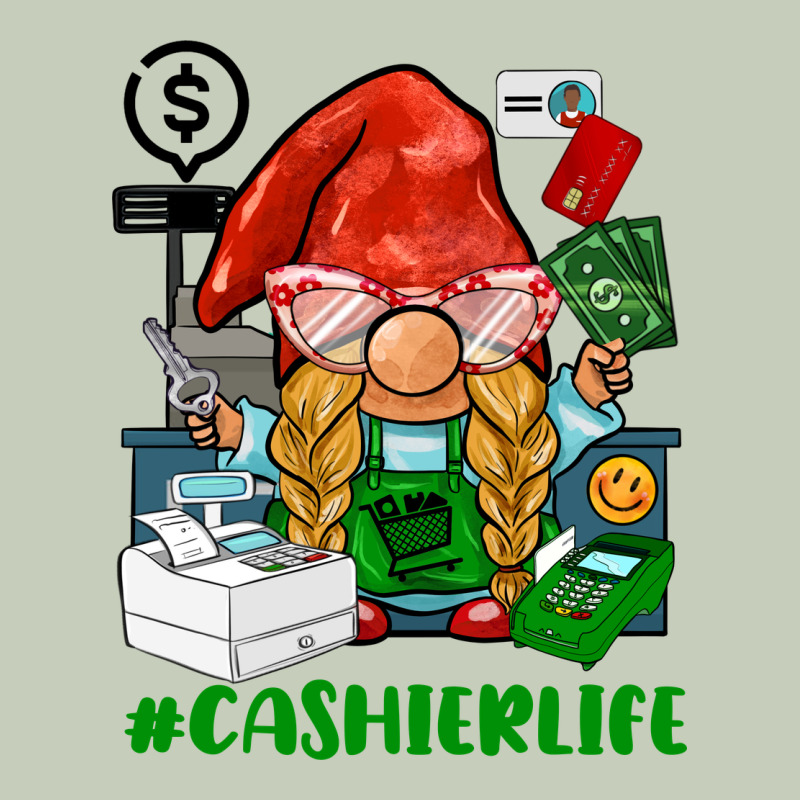 Cashier  Life Gnome Long Sleeve Tee by BarkalooDesign | Teevron