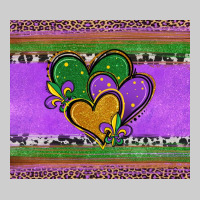 Mardi Gras Hearts And Fleur De Lis Premium Tee | Teevron