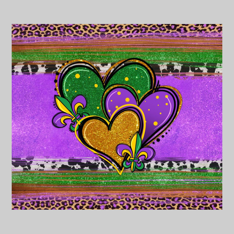 Mardi Gras Hearts And Fleur De Lis Premium Tee by Jasminsmagicworld | Teevron