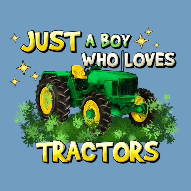 Just A Boy Who Loves Tractors Urban Heavy Tee by JahusDesignShop | Teevron