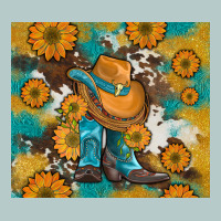 Sunflowers And Cowboy Boots With Cowhide And Glitter Tumbler Heavy Core Tee | Teevron