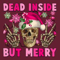 Dead Inside But Merry Pink Christmas Skeleton Classic Tee | Teevron