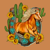 Western Horse Cactus Sunflowers Horseshoe Heavyweight Hoodie | Teevron