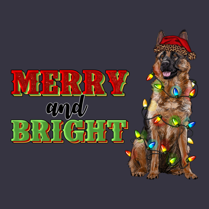Merry And Bright German Shepherd Vintage Hoodie by RanaPortraitStore | Teevron