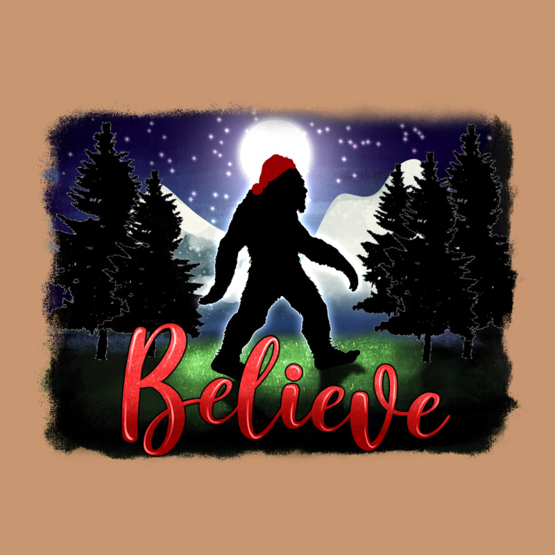 Bigfoot Believe Christmas Heavyweight Hoodie by FaDigitalArtStudio | Teevron